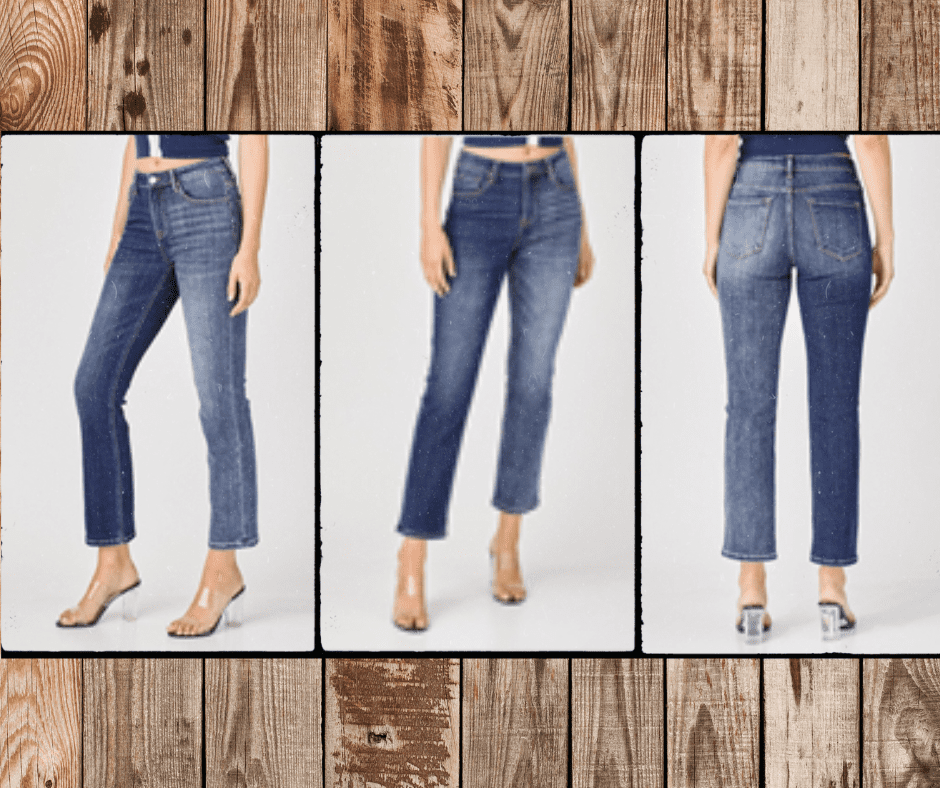 High Rise Slender Straight Jeans – Tiff's Closet